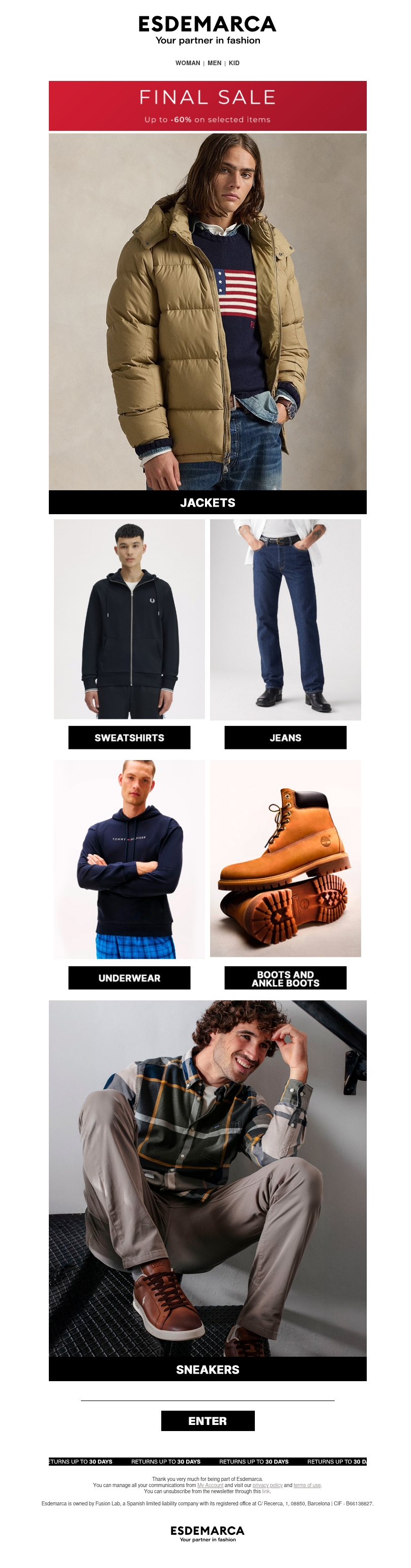 Each category, a style inspiration Each category, a style inspiration