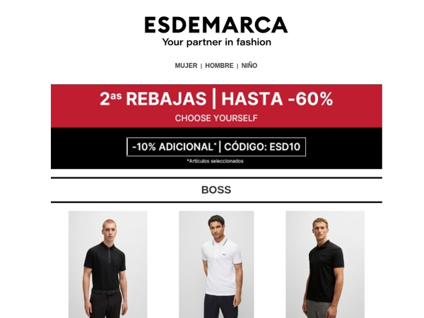 Polos con estilo en 2as Rebajas 🙌 Hasta -60% en los clásicos de verano