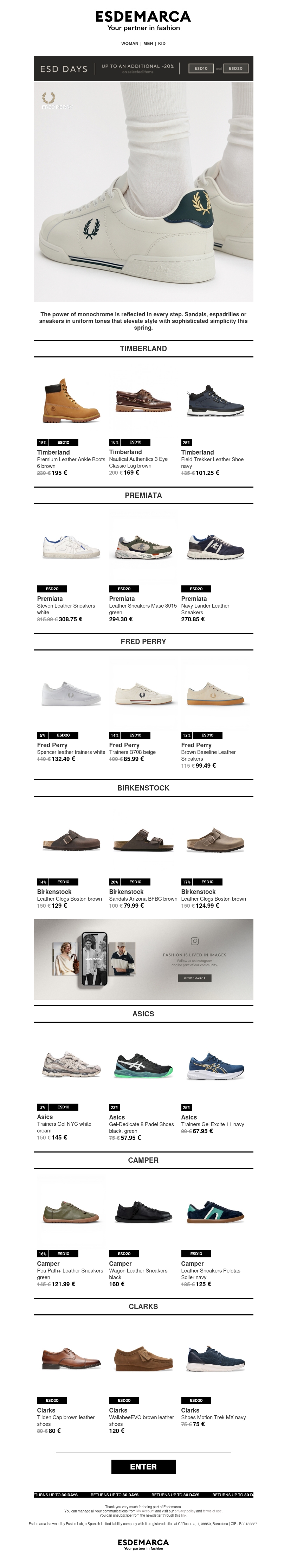 Your selection of footwear brands Your selection of footwear brands