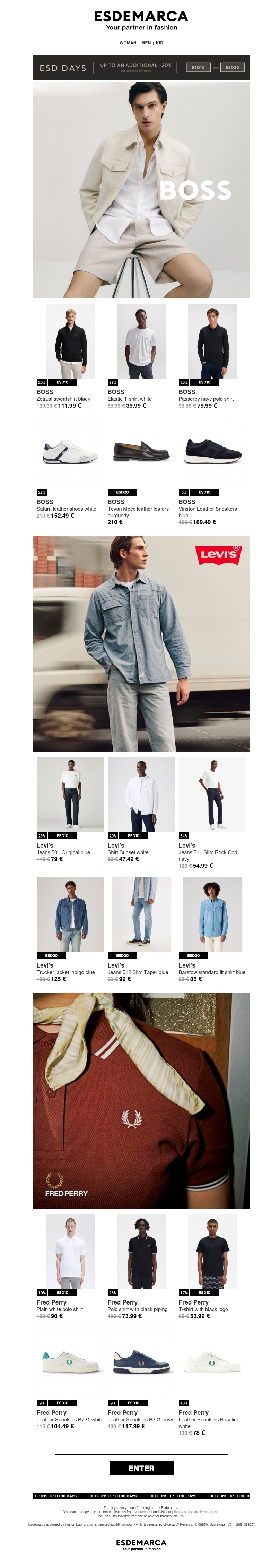 Three brands, a selection curated for this season Three brands, a selection curated for this season