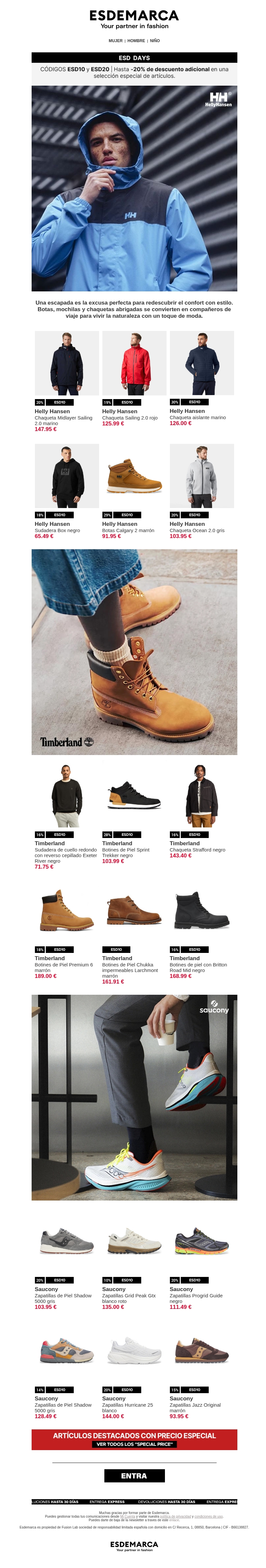Resistencia y estilo outdoor con hasta -20% adicional Resistencia y estilo outdoor con hasta -20% adicional