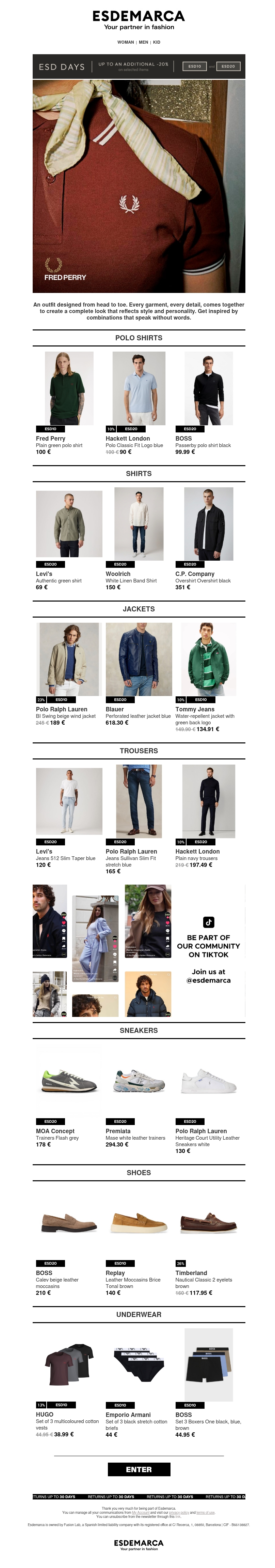 Mix and create your total look with ESD Days Mix and create your total look with ESD Days