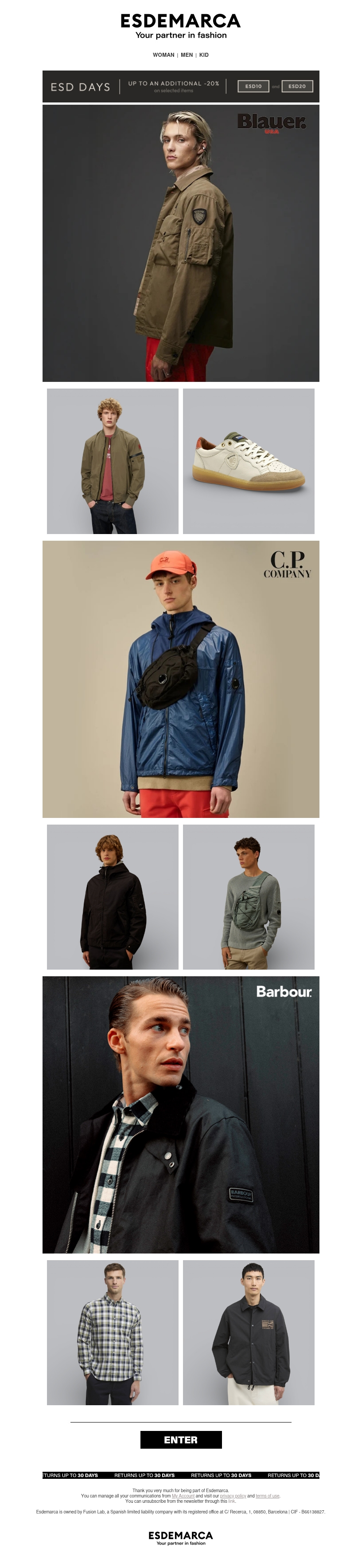 New arrivals from Blauer, C.P. Company and Barbour New arrivals from Blauer, C.P. Company and Barbour