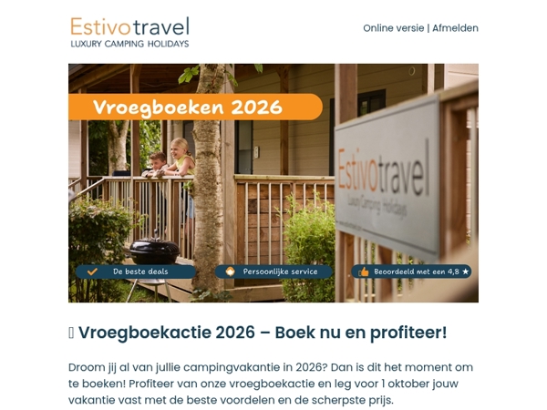 🌞 Vroegboekactie 2026 – Boek nu en profiteer!