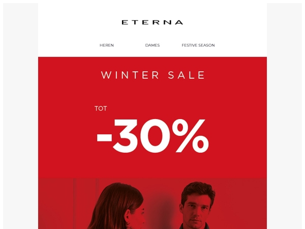 We beginnen met de Winter SALE: tot 30% korting! ❄️