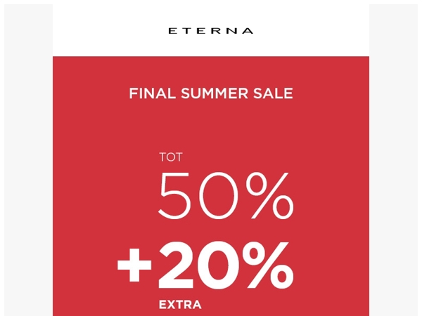 🔥 Spannende fase! 20% EXTRA in de Final SALE