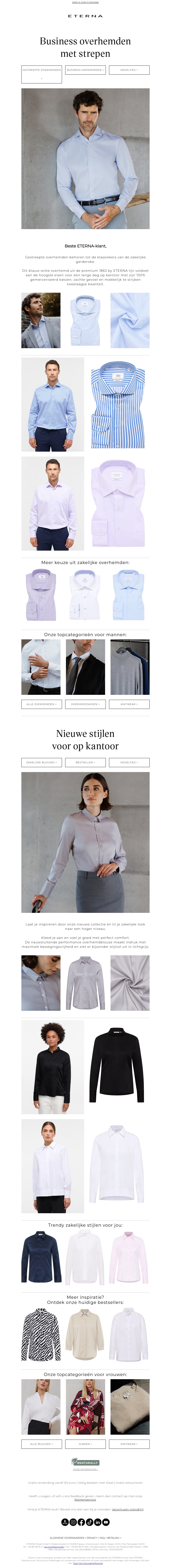 Perfecte zakelijke looks: strepen & performance Perfecte zakelijke looks: strepen & performance
