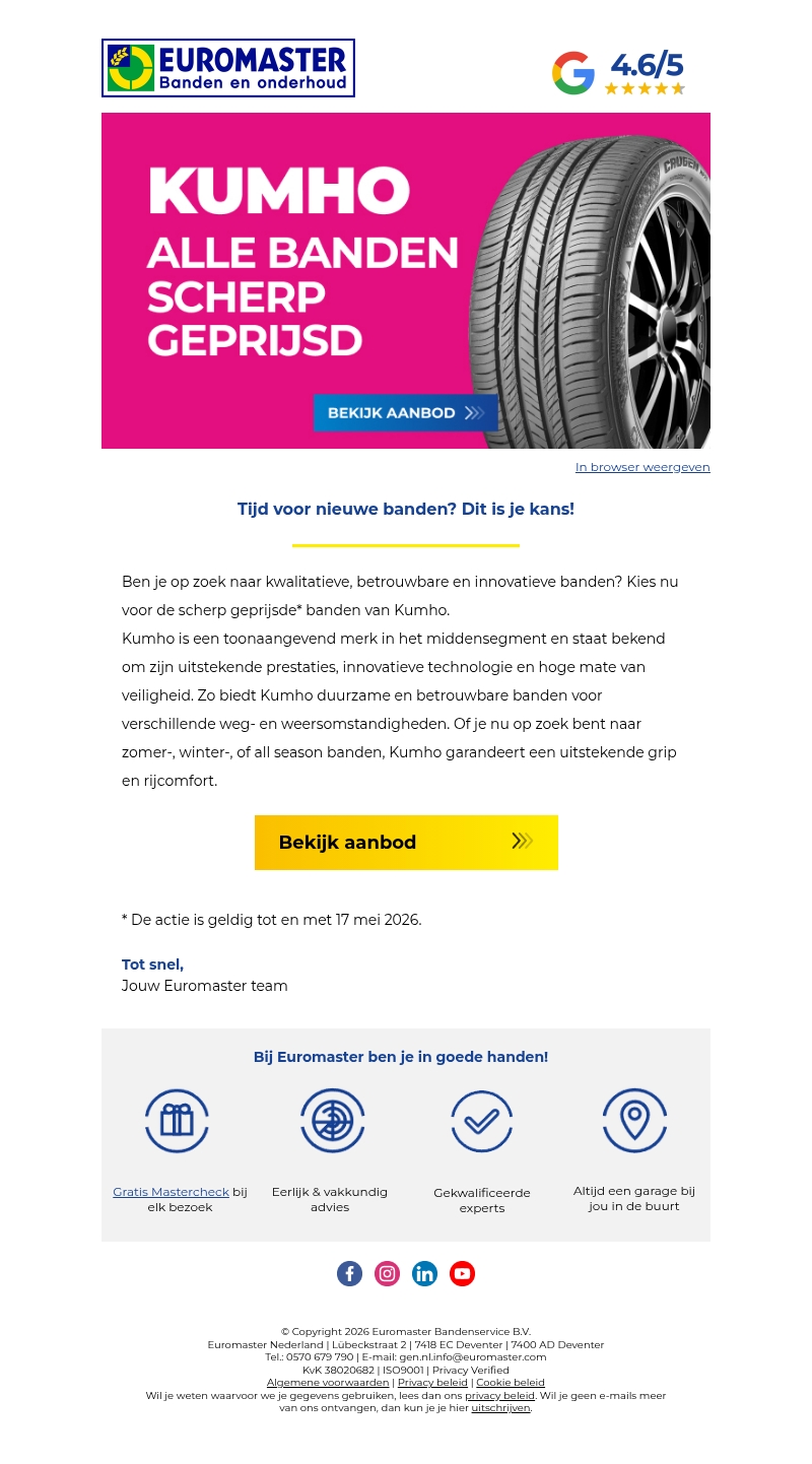 Alle Kumho banden: nu scherp geprijsd! π Alle Kumho banden: nu scherp geprijsd! π