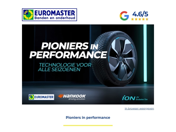 Hankook & Euromaster: pioniers in performance! 