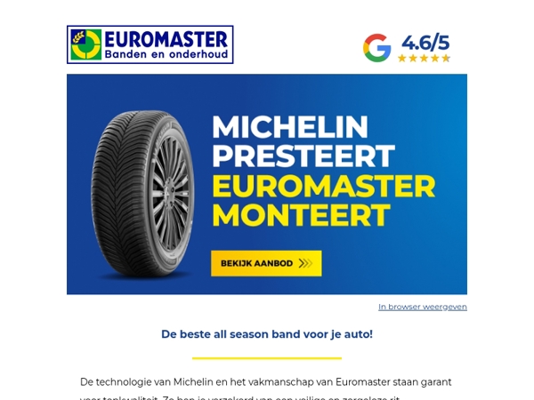 Ontdek de beste all season band voor je auto!