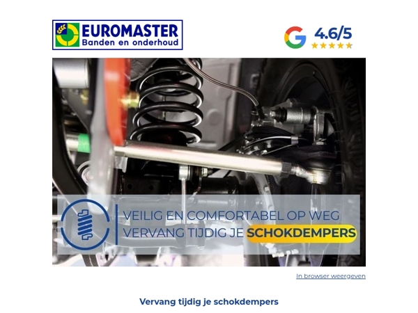 Vervang tijdig je schokdempers 