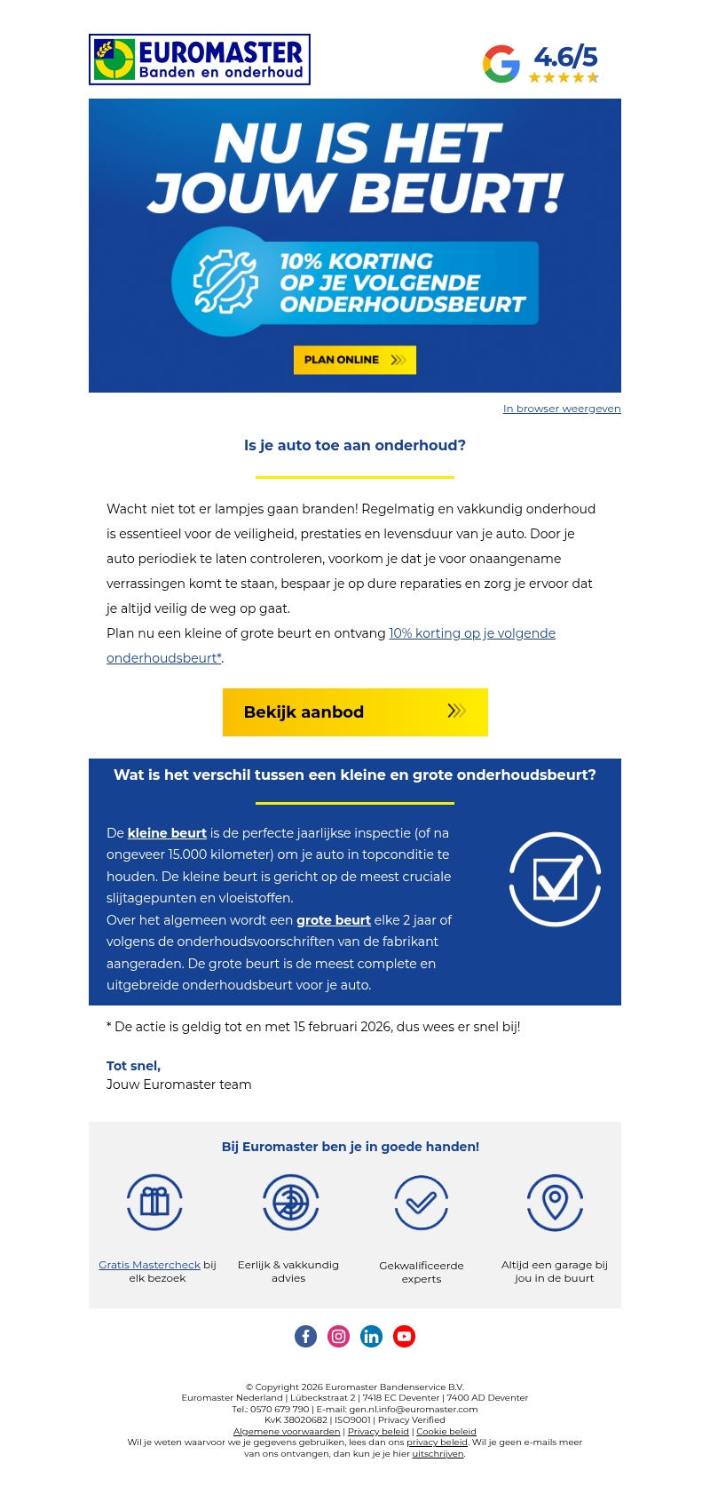Is je auto toe aan onderhoud? ๐ง Is je auto toe aan onderhoud? ๐ง