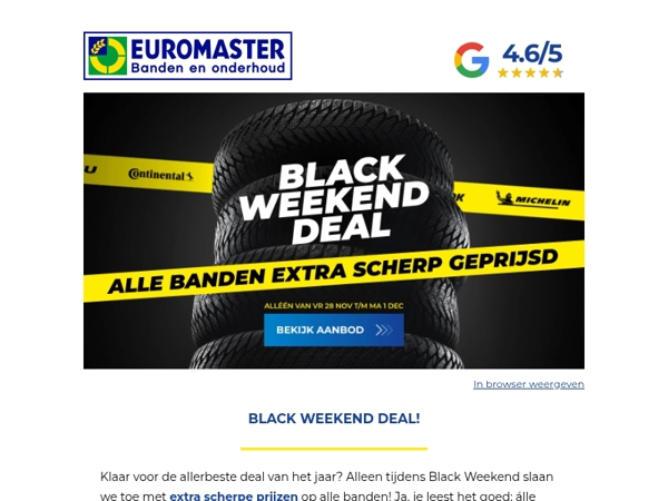 Mis 'm niet! Onze Black Weekend Deal!🔥