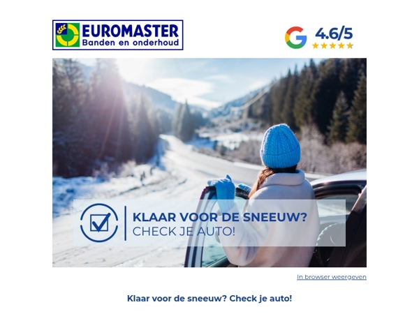 Klaar voor de sneeuw? Check je auto!