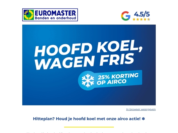 Hitteplan? Houd je hoofd koel en krijg 25% korting op airco!❄️