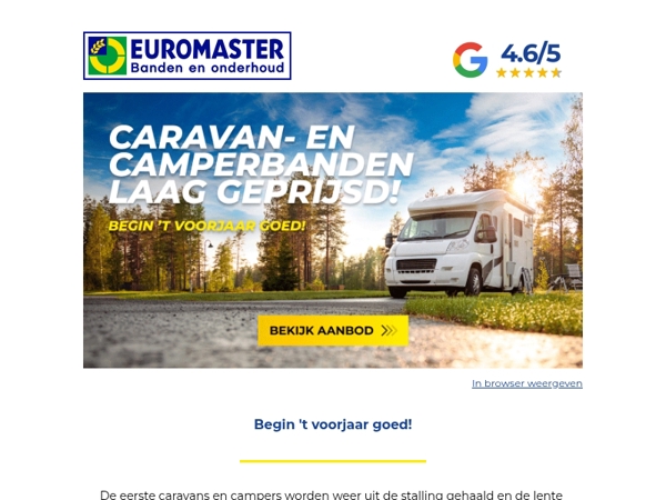 Caravan- en camperbanden: nu extra laag geprijsd