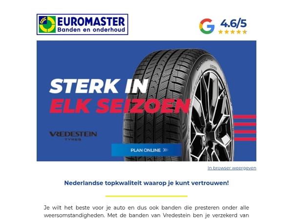 Vredestein, sterk in elk seizoen! 🌦️🍂❄️