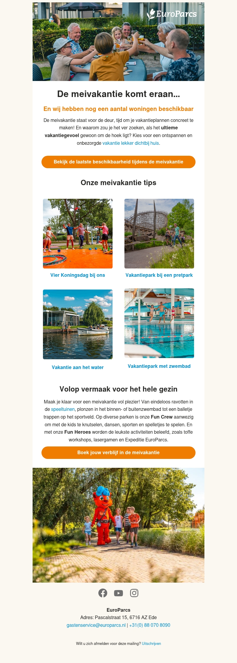 Boek nรบ jouw verblijf voor de meivakantie ๐ผ Boek nรบ jouw verblijf voor de meivakantie ๐ผ