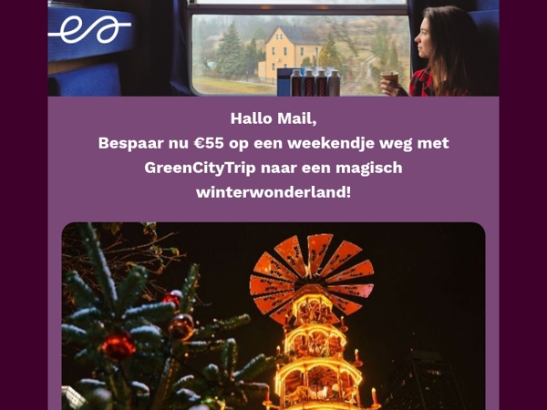 Bespaar nu €55 op jouw winterreis met GreenCityTrip 🍃