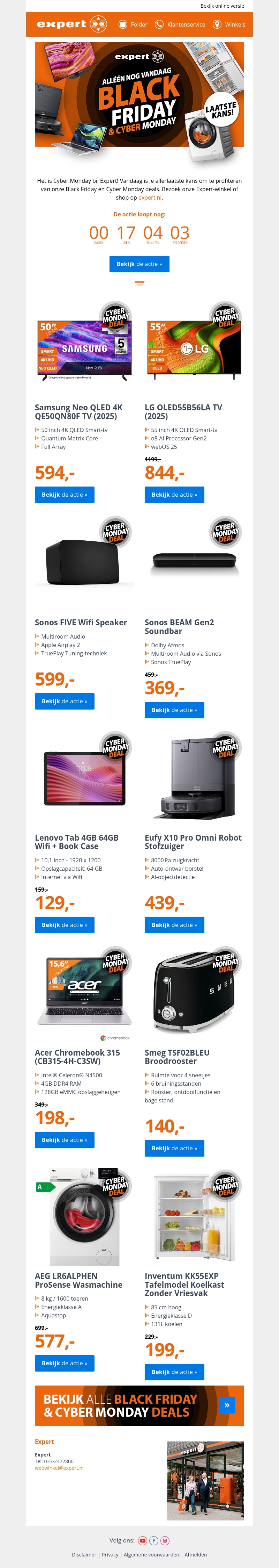 Dit is je allerlaatste kans: Cyber Monday-deals! ⏰ Dit is je allerlaatste kans: Cyber Monday-deals! ⏰