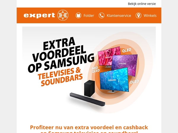 Nu extra voordeel op Samsung televisies & soundbars!📺