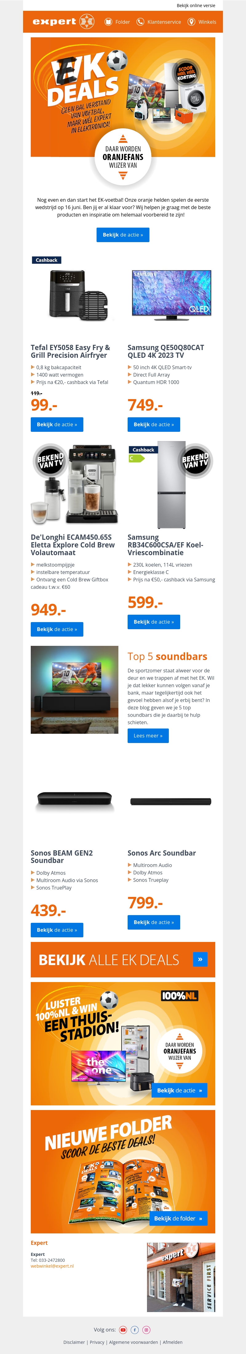 Bekijk onze beste deals voor het EK! 🟠 Bekijk onze beste deals voor het EK! 🟠