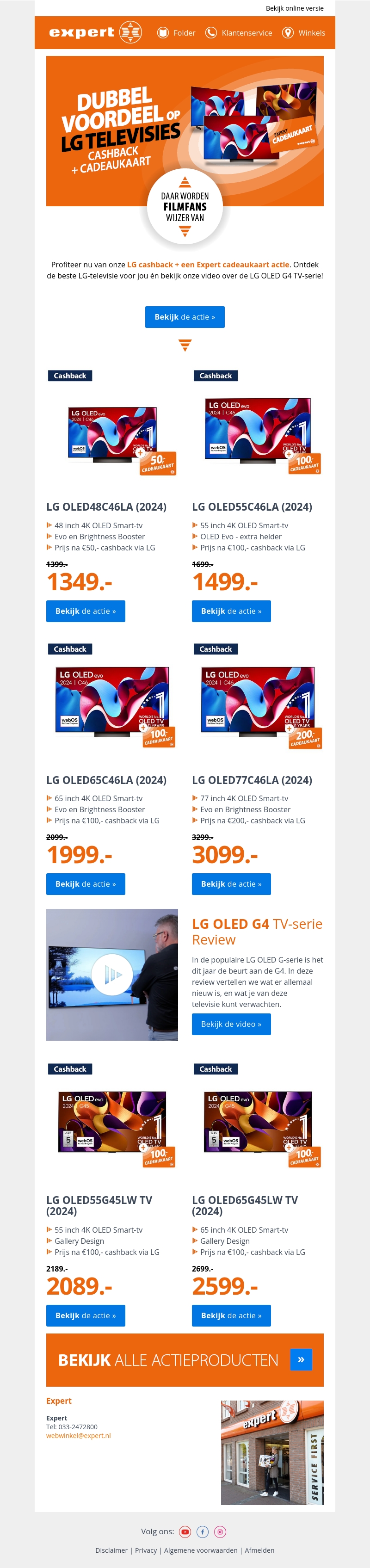 Dubbel voordeel op LG televisies 📺 Dubbel voordeel op LG televisies 📺