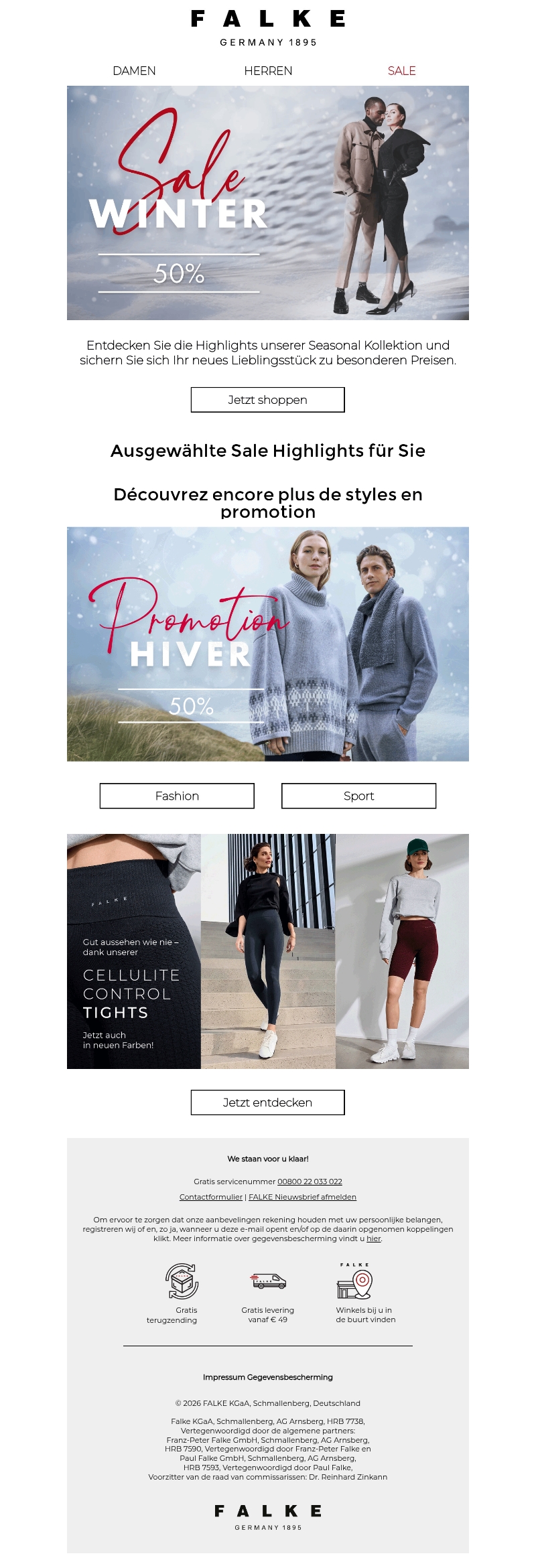 Sale Highlights: 50% korting op seizoensstyles Sale Highlights: 50% korting op seizoensstyles