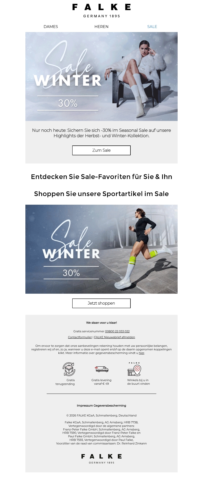 Alleen vandaag: -30% op onze herfst- en wintercollectie! Alleen vandaag: -30% op onze herfst- en wintercollectie!