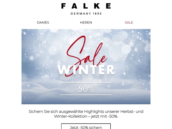 -50% tijdens de FALKE Seasonal Sale!