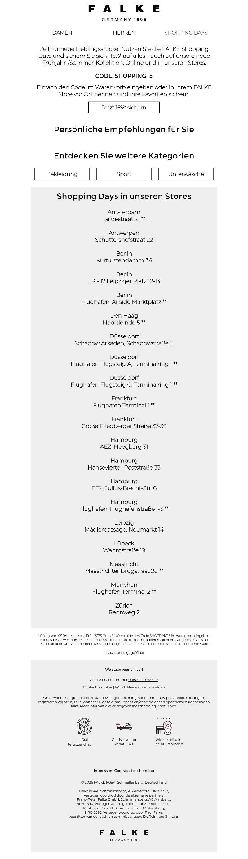 Shopping Days: profiteer nu van -15%* Shopping Days: profiteer nu van -15%*