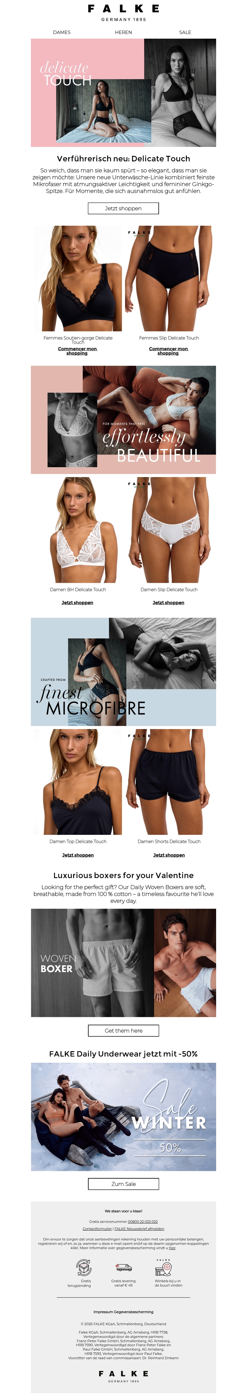 Verleidelijk nieuw: Delicate Touch ondergoed Verleidelijk nieuw: Delicate Touch ondergoed