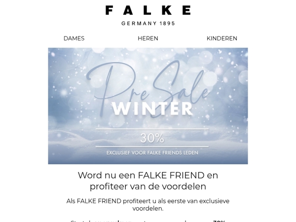 Voorverkoop exclusief voor FALKE FRIENDS!