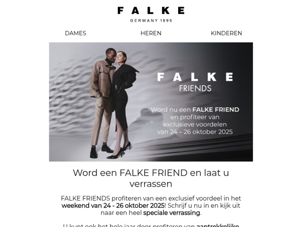 Een speciale verrassing voor FALKE FRIENDS!