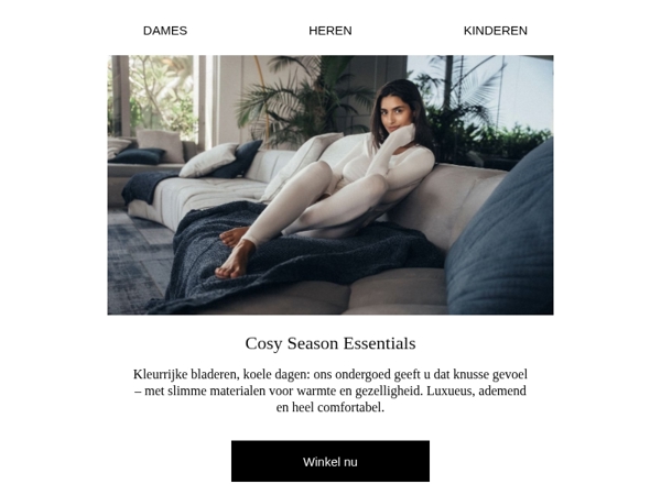 Uw benodigdheden voor het Cosy Season