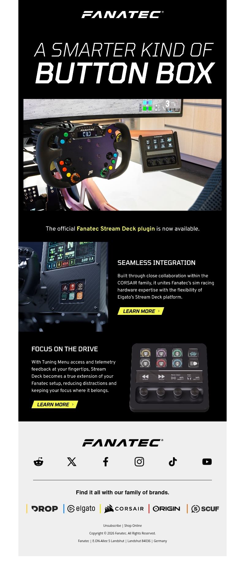Official Fanatec Stream Deck Plugin now available Official Fanatec Stream Deck Plugin now available