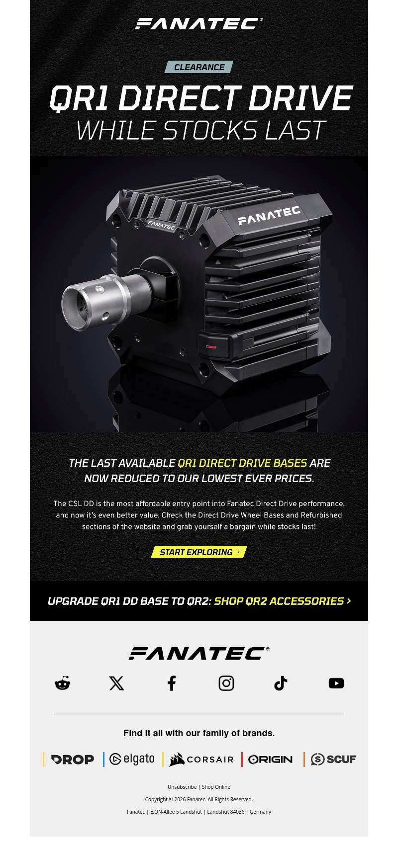Massive Discounts on QR1 Direct Drive Bases Massive Discounts on QR1 Direct Drive Bases