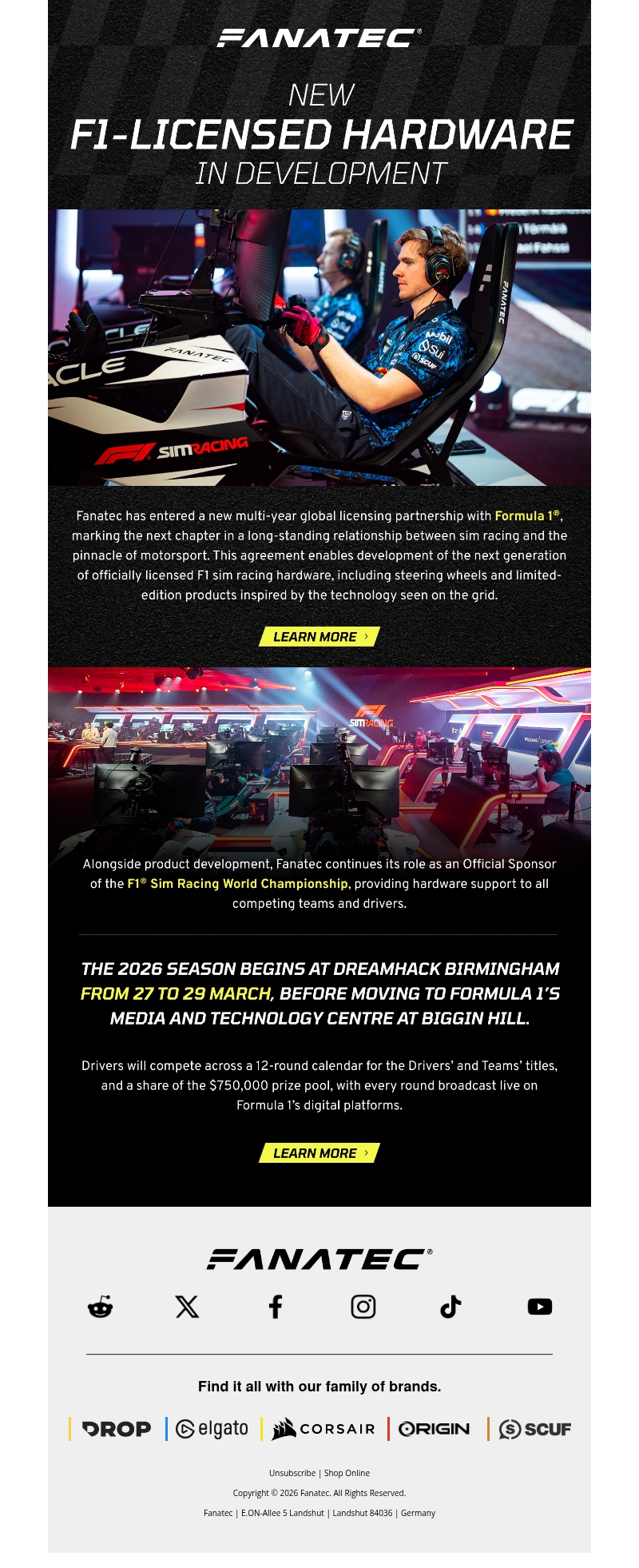 Fanatec Extends F1 Partnership Fanatec Extends F1 Partnership