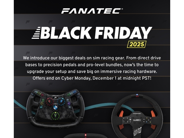 Fanatec Black Friday Deals are live!