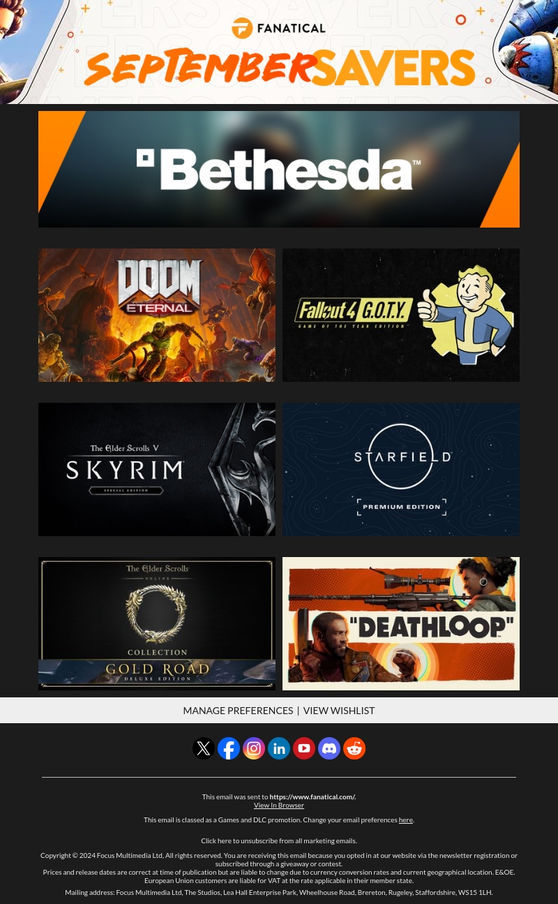 Bethesda Blowout: Doom-good deals! Bethesda Blowout: Doom-good deals!