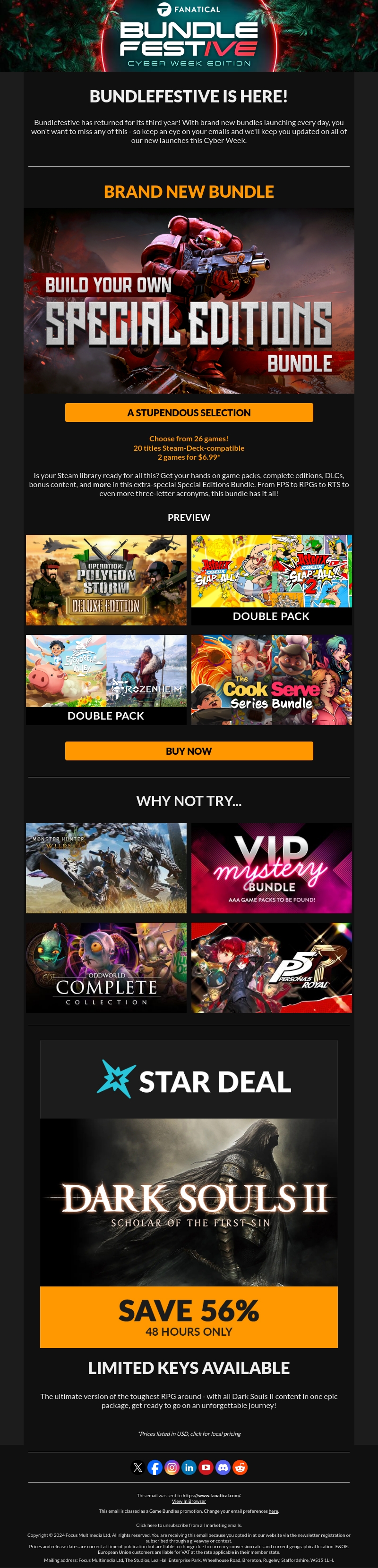 Bundlefestive: Cyber Week Edition is here to Sleigh! Bundlefestive: Cyber Week Edition is here to Sleigh!