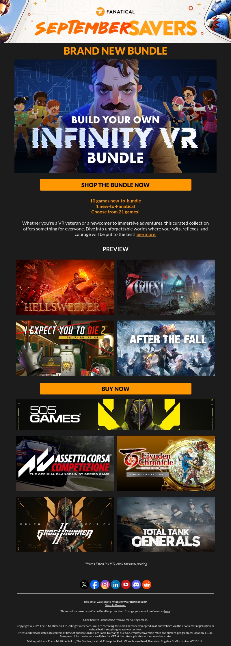 Explore a different world with our new Infinity VR bundle! Explore a different world with our new Infinity VR bundle!