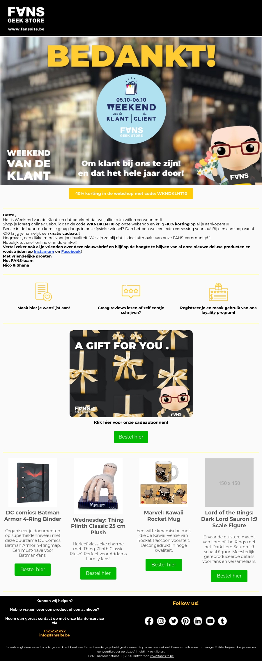 , π Weekend van de Klant β Bedankt voor Jullie Support! π , π Weekend van de Klant β Bedankt voor Jullie Support! π