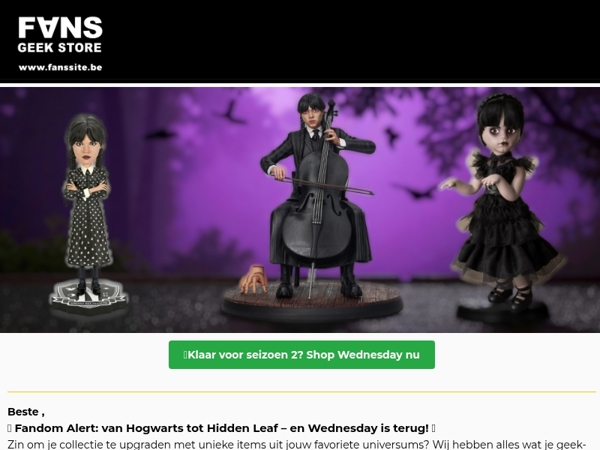,🕷️ Wednesday is terug – en je wishlist ook