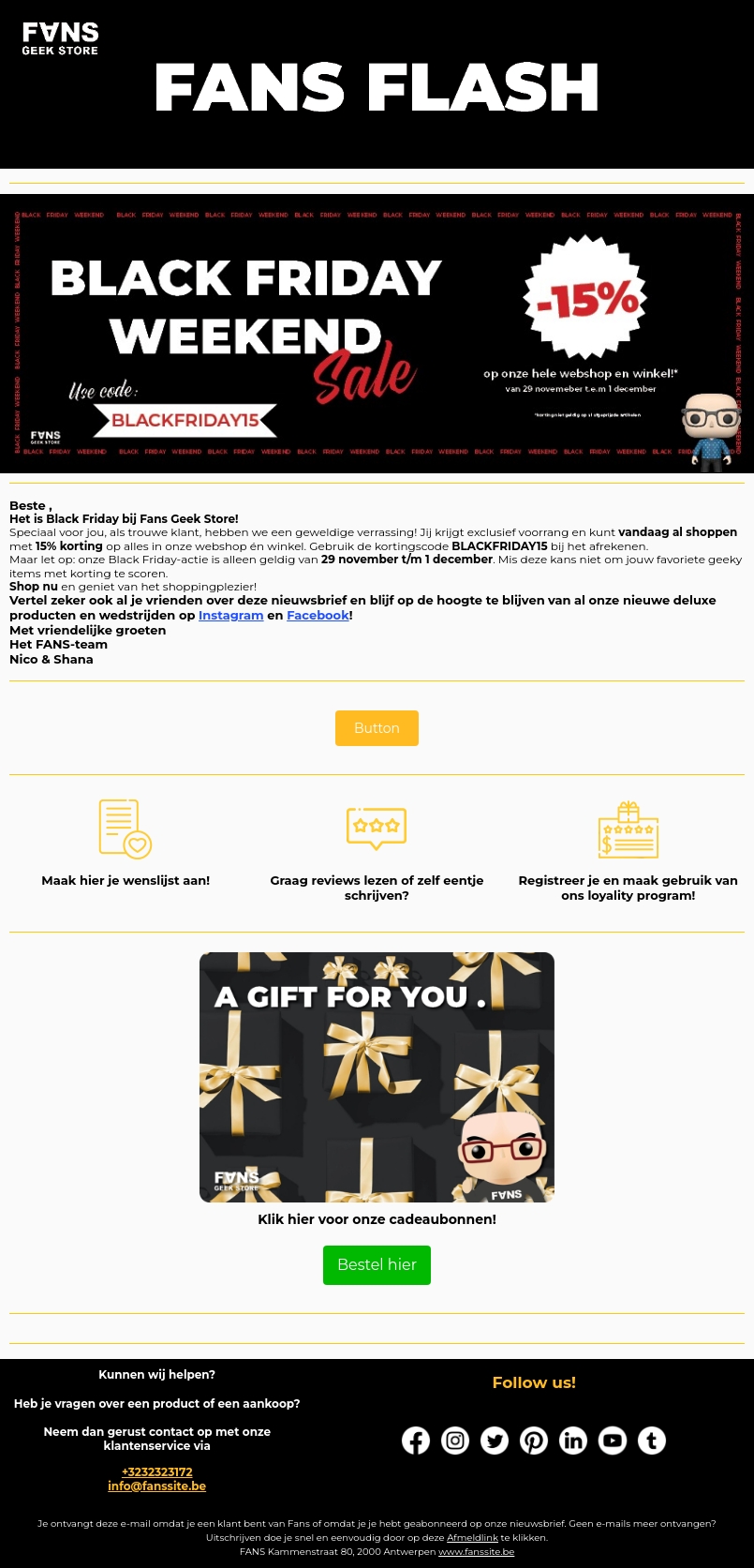 BLACK FRIDAY BLACK FRIDAY