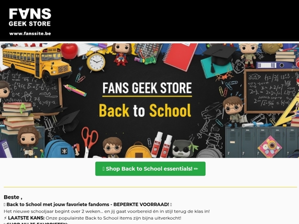 ,🎒 Terug naar school? Ga in stijl met jouw fandoms