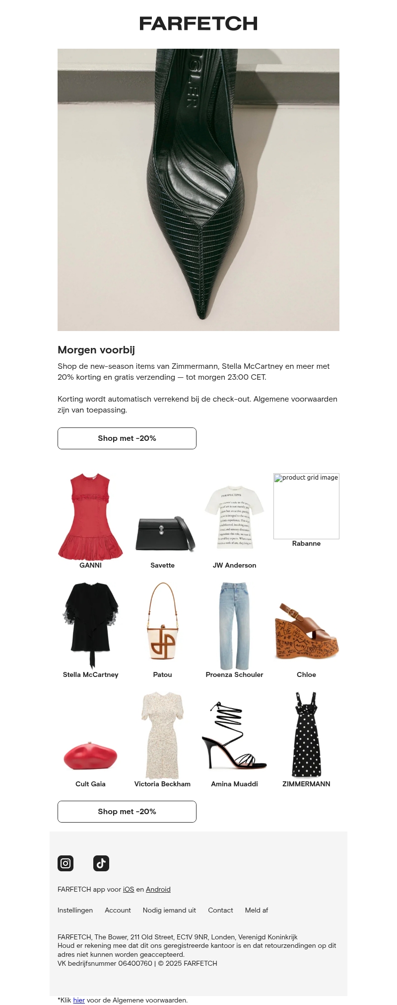 Jouw 20% korting eindigt morgen Jouw 20% korting eindigt morgen