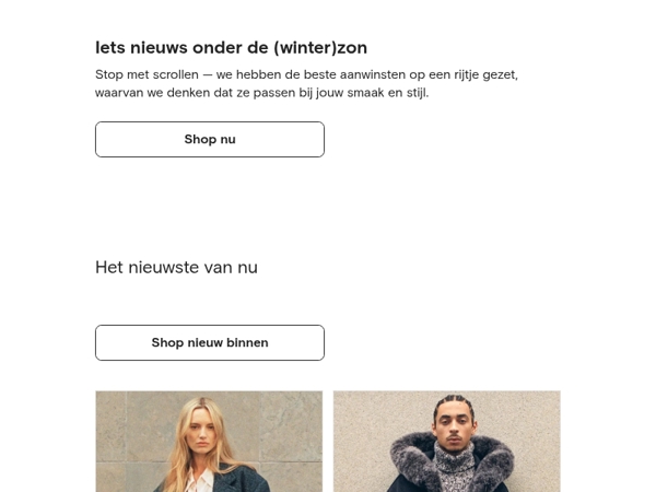 Nieuw binnen, speciaal voor jou geselecteerd