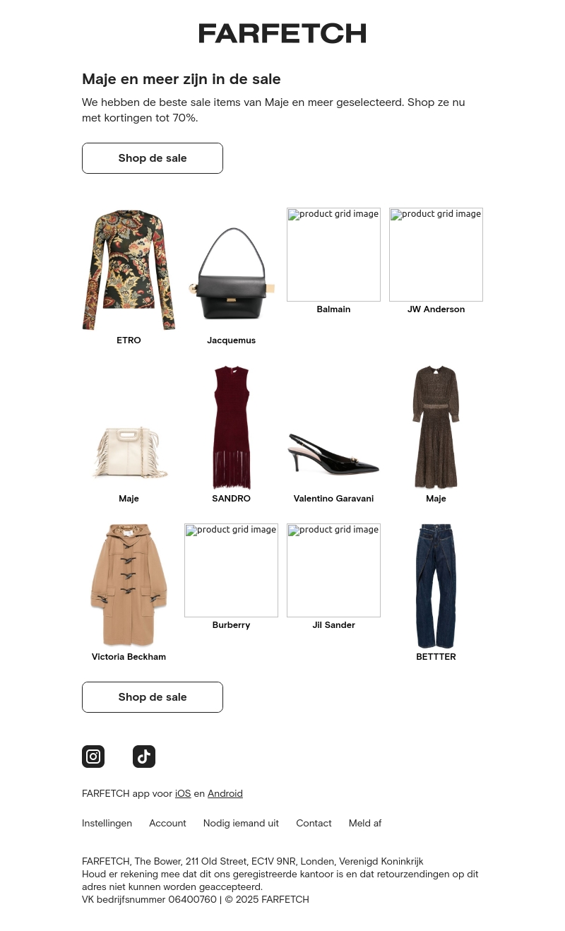 Tot 70% korting: Maje en meer Tot 70% korting: Maje en meer