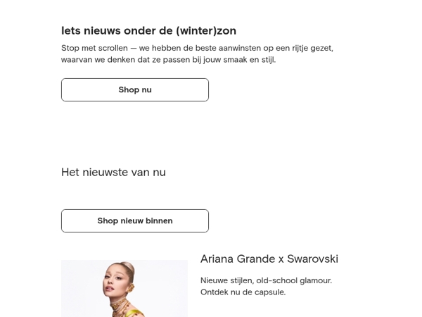 Nieuw binnen, speciaal voor jou geselecteerd